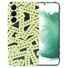 For Samsung Galaxy S22+ 5G Painted Pattern Precise Hole PC Phone Case(Green Label) - 1