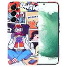 For Samsung Galaxy S22+ 5G Painted Pattern Precise Hole PC Phone Case(Vacationer) - 1