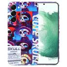 For Samsung Galaxy S22+ 5G Painted Pattern Precise Hole PC Phone Case(Cute Skull) - 1