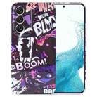 For Samsung Galaxy S22 5G Painted Pattern Precise Hole PC Phone Case(Comics Umbrella Boy) - 1