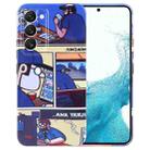 For Samsung Galaxy S22 5G Painted Pattern Precise Hole PC Phone Case(Working Comics) - 1