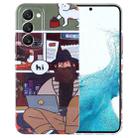 For Samsung Galaxy S22 5G Painted Pattern Precise Hole PC Phone Case(Holiday Uncle) - 1