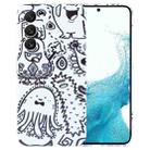 For Samsung Galaxy S22 5G Painted Pattern Precise Hole PC Phone Case(Bottle Monster) - 1