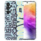 For Samsung Galaxy A73 5G Painted Pattern Precise Hole PC Phone Case(Green SCR) - 1