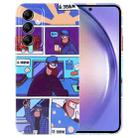 For Samsung Galaxy A54 5G Painted Pattern Precise Hole PC Phone Case(Working Uncle) - 1