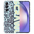 For Samsung Galaxy A54 5G Painted Pattern Precise Hole PC Phone Case(Green SCR) - 1