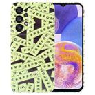 For Samsung Galaxy A23 Painted Pattern Precise Hole PC Phone Case(Green Label) - 1