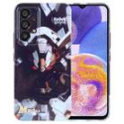 For Samsung Galaxy A23 Painted Pattern Precise Hole PC Phone Case(Grey Robot) - 1