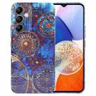 For Samsung Galaxy A14 5G Painted Pattern Precise Hole PC Phone Case(Abstract Flower) - 1