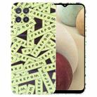 For Samsung Galaxy A12 Painted Pattern Precise Hole PC Phone Case(Green Label) - 1