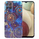 For Samsung Galaxy A12 Painted Pattern Precise Hole PC Phone Case(Abstract Flower) - 1