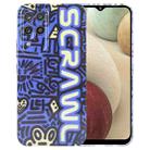 For Samsung Galaxy A12 Painted Pattern Precise Hole PC Phone Case(Blue SCR) - 1