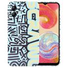 For Samsung Galaxy A04e Painted Pattern Precise Hole PC Phone Case(Green SCR) - 1