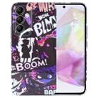 For Samsung Galaxy A35 5G Painted Pattern Precise Hole PC Phone Case(Comics Umbrella Boy) - 1