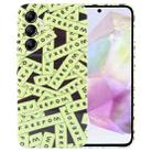 For Samsung Galaxy A35 5G Painted Pattern Precise Hole PC Phone Case(Green Label) - 1