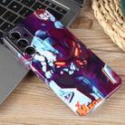For Samsung Galaxy A35 5G Painted Pattern Precise Hole PC Phone Case(Orange Robot) - 2