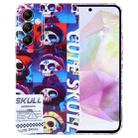 For Samsung Galaxy A35 5G Painted Pattern Precise Hole PC Phone Case(Cute Skull) - 1