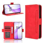 For OnePlus Ace 3V 5G Skin Feel Calf Texture Card Slots Leather Phone Case(Red) - 1
