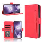For OnePlus Ace 5 5G / 5 Pro 5G / 13R 5G Skin Feel Calf Texture Card Slots Leather Phone Case(Red) - 1