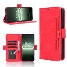 For OnePlus Ace 5 Racing 5G Skin Feel Calf Texture Card Slots Leather Phone Case(Red) - 1