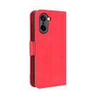 For OnePlus Ace 5 Racing 5G Skin Feel Calf Texture Card Slots Leather Phone Case(Red) - 3