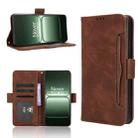 For OnePlus Ace 5 Racing 5G Skin Feel Calf Texture Card Slots Leather Phone Case(Brown) - 1