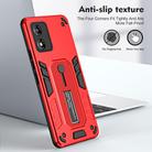 For Motorola Moto E13 Variety Brave Armor Finger Loop Holder Phone Case(Red) - 2