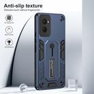 For Motorola Moto G Power 2024 Variety Brave Armor Finger Loop Holder Phone Case(Blue) - 2