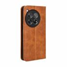 For OnePlus 12 Magnetic Buckle Retro Texture Leather Phone Case(Brown) - 3