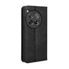 For OnePlus 12R / Ace 3 5G Magnetic Buckle Retro Texture Leather Phone Case(Black) - 3