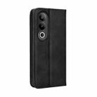 For OnePlus Nord CE4 Magnetic Buckle Retro Texture Leather Phone Case(Black) - 3