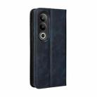 For OnePlus Nord CE4 Magnetic Buckle Retro Texture Leather Phone Case(Blue) - 3