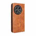 For OnePlus 13 5G Magnetic Buckle Retro Texture Leather Phone Case(Brown) - 3