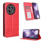 For OnePlus Ace 5 5G / 5 Pro 5G / 13R 5G Magnetic Buckle Retro Texture Leather Phone Case(Red) - 1