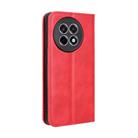 For OnePlus Ace 5 5G / 5 Pro 5G / 13R 5G Magnetic Buckle Retro Texture Leather Phone Case(Red) - 3