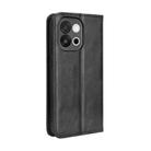 For OnePlus 13T Magnetic Buckle Retro Texture Leather Phone Case(Black) - 3