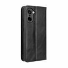 For OnePlus Ace 5 Racing 5G Magnetic Buckle Retro Texture Leather Phone Case(Black) - 3