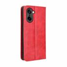 For OnePlus Ace 5 Racing 5G Magnetic Buckle Retro Texture Leather Phone Case(Red) - 3