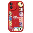 For iPhone 12 Lamb Leather Texture New Year Design Full Coverage Phone Case(Cartoon Animals) - 1