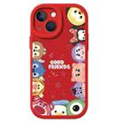 For iPhone 14 Plus Lamb Leather Texture New Year Design Full Coverage Phone Case(Cartoon Animals) - 1