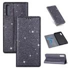 For Samsung Galaxy A70 Ultrathin Glitter Magnetic Horizontal Flip Leather Case with Holder & Card Slots(Gray) - 1