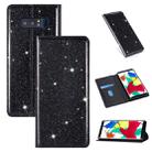 For Samsung Galaxy Note 8 Ultrathin Glitter Magnetic Horizontal Flip Leather Case with Holder & Card Slots(Black) - 1