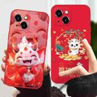 For iPhone 11 New Year Red Silicone Shockproof Phone Case(Green Dragon) - 5
