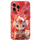 For iPhone 11 Pro New Year Red Silicone Shockproof Phone Case(Cute Little Dragon) - 1