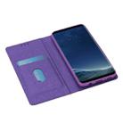 For Samsung Galaxy S8 Ultrathin Glitter Magnetic Horizontal Flip Leather Case with Holder & Card Slots(Purple) - 6