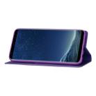 For Samsung Galaxy S8 Ultrathin Glitter Magnetic Horizontal Flip Leather Case with Holder & Card Slots(Purple) - 7