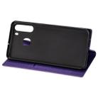 For Samsung Galaxy A21 Ultrathin Glitter Magnetic Horizontal Flip Leather Case with Holder & Card Slots(Purple) - 5