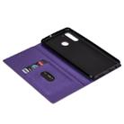 For Samsung Galaxy A21 Ultrathin Glitter Magnetic Horizontal Flip Leather Case with Holder & Card Slots(Purple) - 6