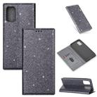 For Samsung Galaxy A51 Ultrathin Glitter Magnetic Horizontal Flip Leather Case with Holder & Card Slots(Gray) - 1