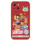 For iPhone 15 Cartoon Year of the Dragon Chinese Style Silicone Phone Case(Pepsi Cute) - 1